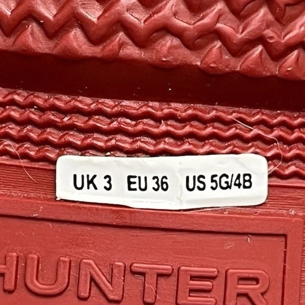 Girl's Hunter‎ Boots Waterproof Rain Boot Military Red Matte Waterproof Boots
